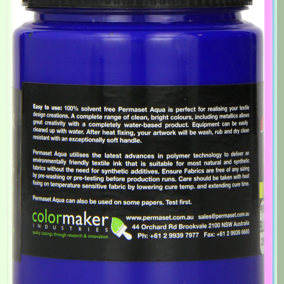 AquaBlue Standard 300ml Screen Printing Ink