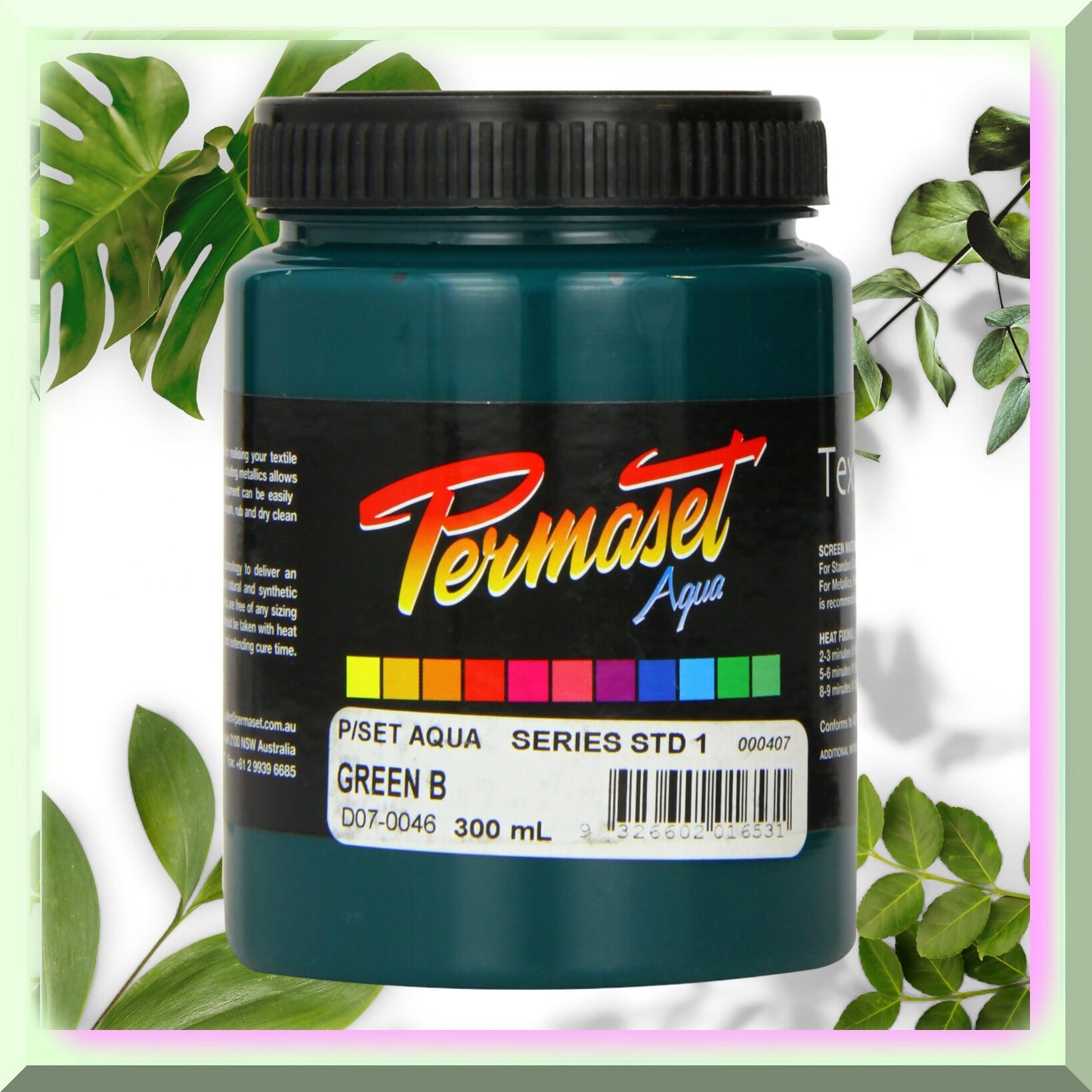 EcoSplash Green B 300ml Fabric Screen Printing Ink