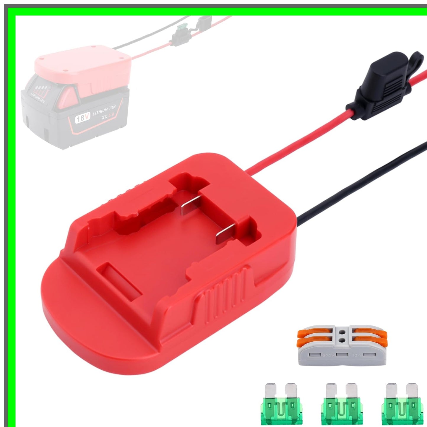 Milwaukee M18 Battery Power Adapter for DIY RC Cars and Robotics