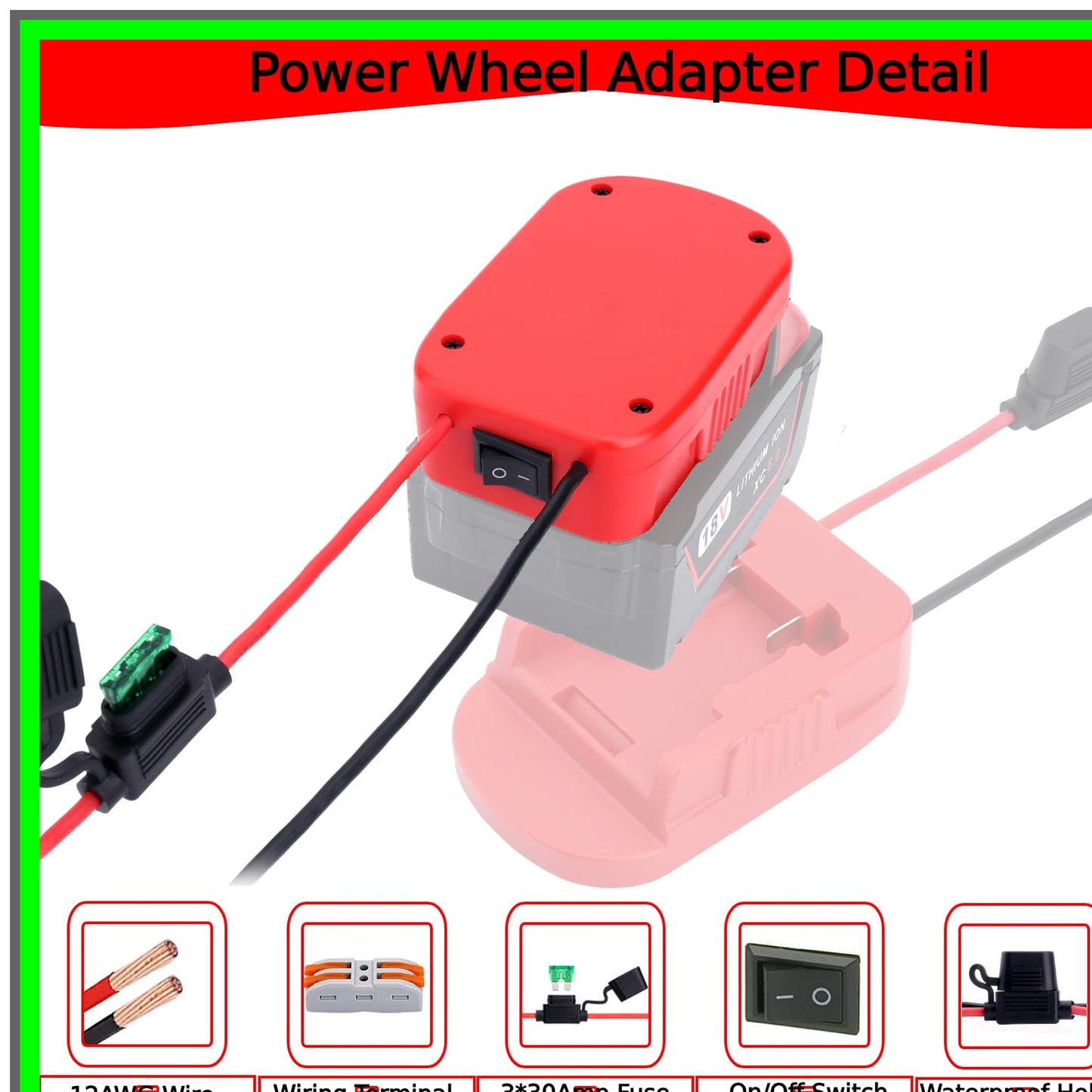Milwaukee M18 Battery Power Adapter for DIY RC Cars and Robotics