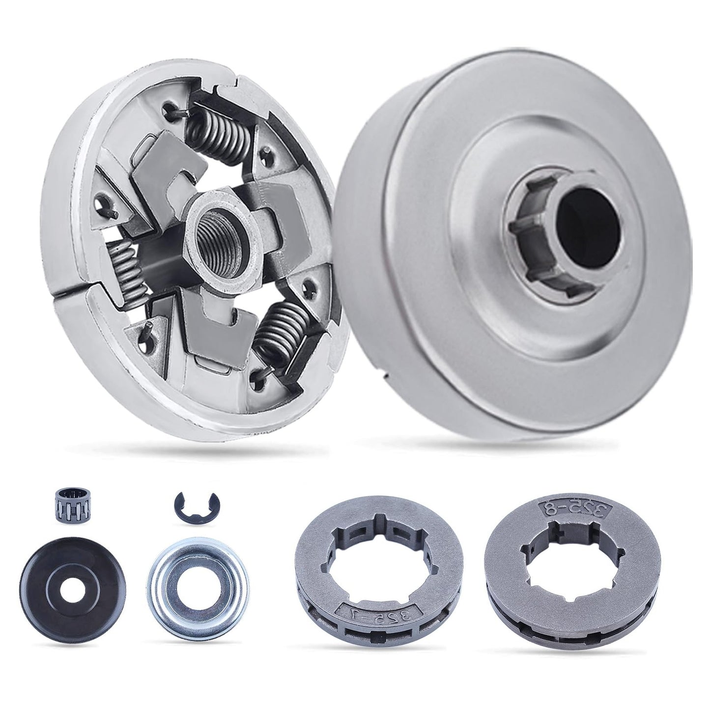 Chainsaw Clutch Drum Sprocket Kit for Stihl MS260 MS240 8-in-1 Parts