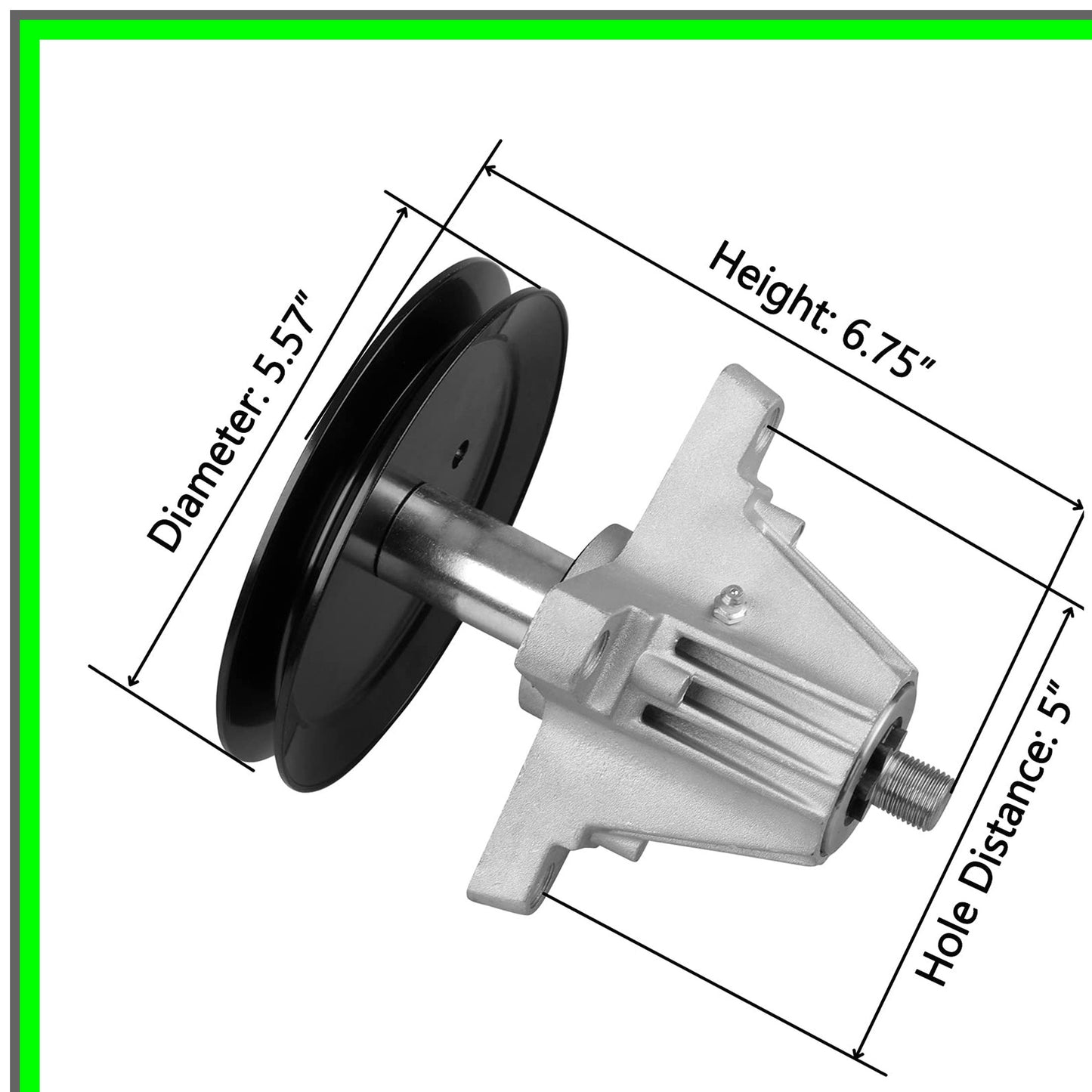 Greaseable Spindle Assembly for Troy Bilt Pony and MTD Deck Mowers