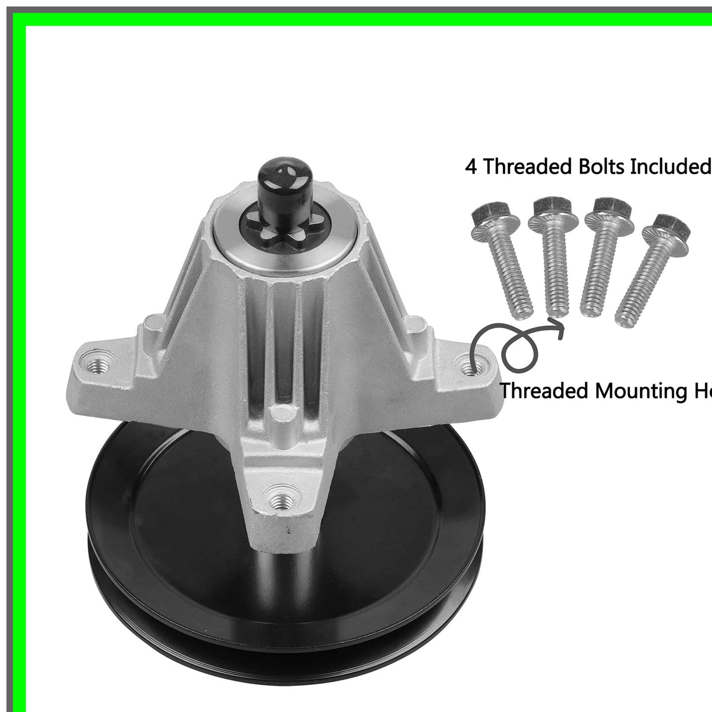 Greaseable Spindle Assembly for Troy Bilt Pony and MTD Deck Mowers
