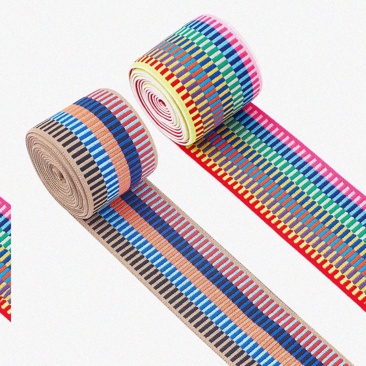 4 Yards 2-Inch Stripe Pattern Nylon Elastic Band