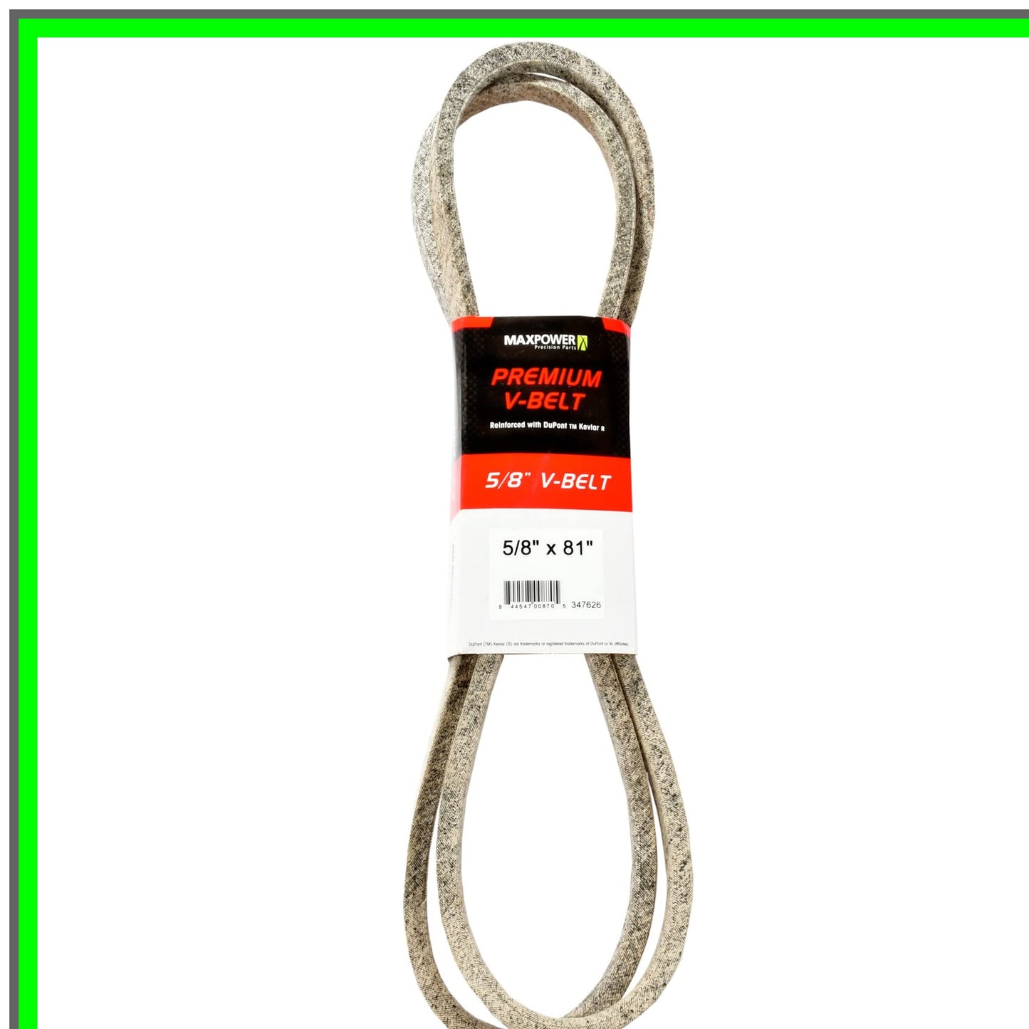 Kevlar Reinforced Heavy-Duty Belt 5/8" x 81" for Ultimate Durability