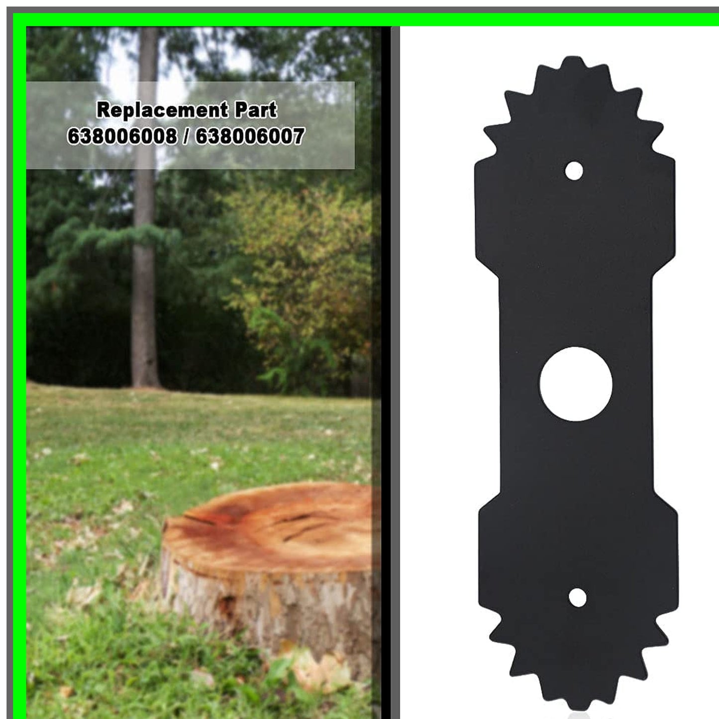 Dual Edger Blades 8-5/8" with Teeth for Ryobi RY13050 RY15518 RY40030