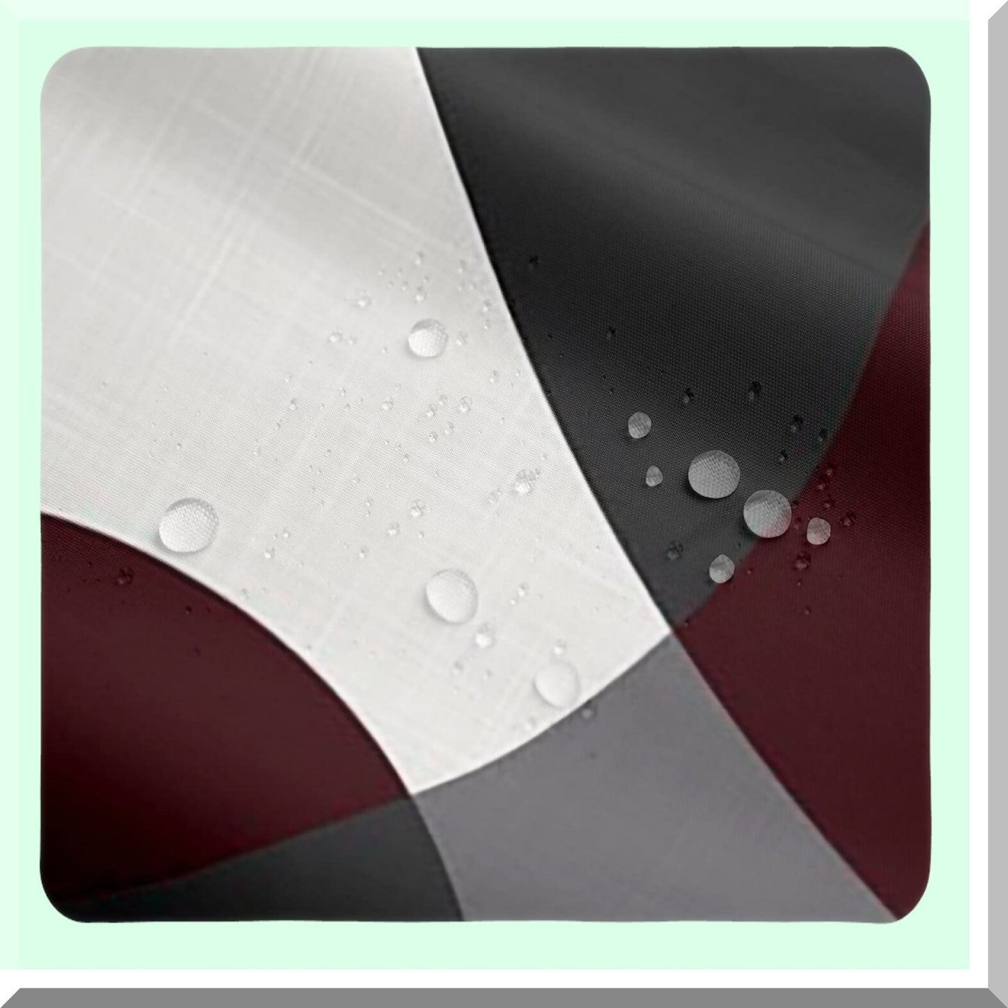 Red Geometry Shower Curtain 72x72 Inches