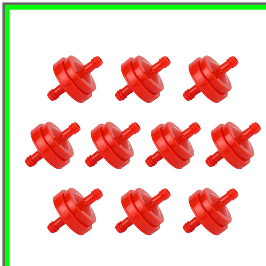 10 Pack Inline Gas Fuel Filters for Briggs Stratton Toro Lawn Mowers