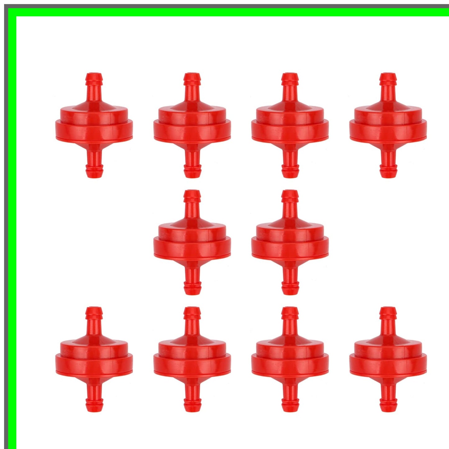 10 Pack Inline Gas Fuel Filters for Briggs Stratton Toro Lawn Mowers