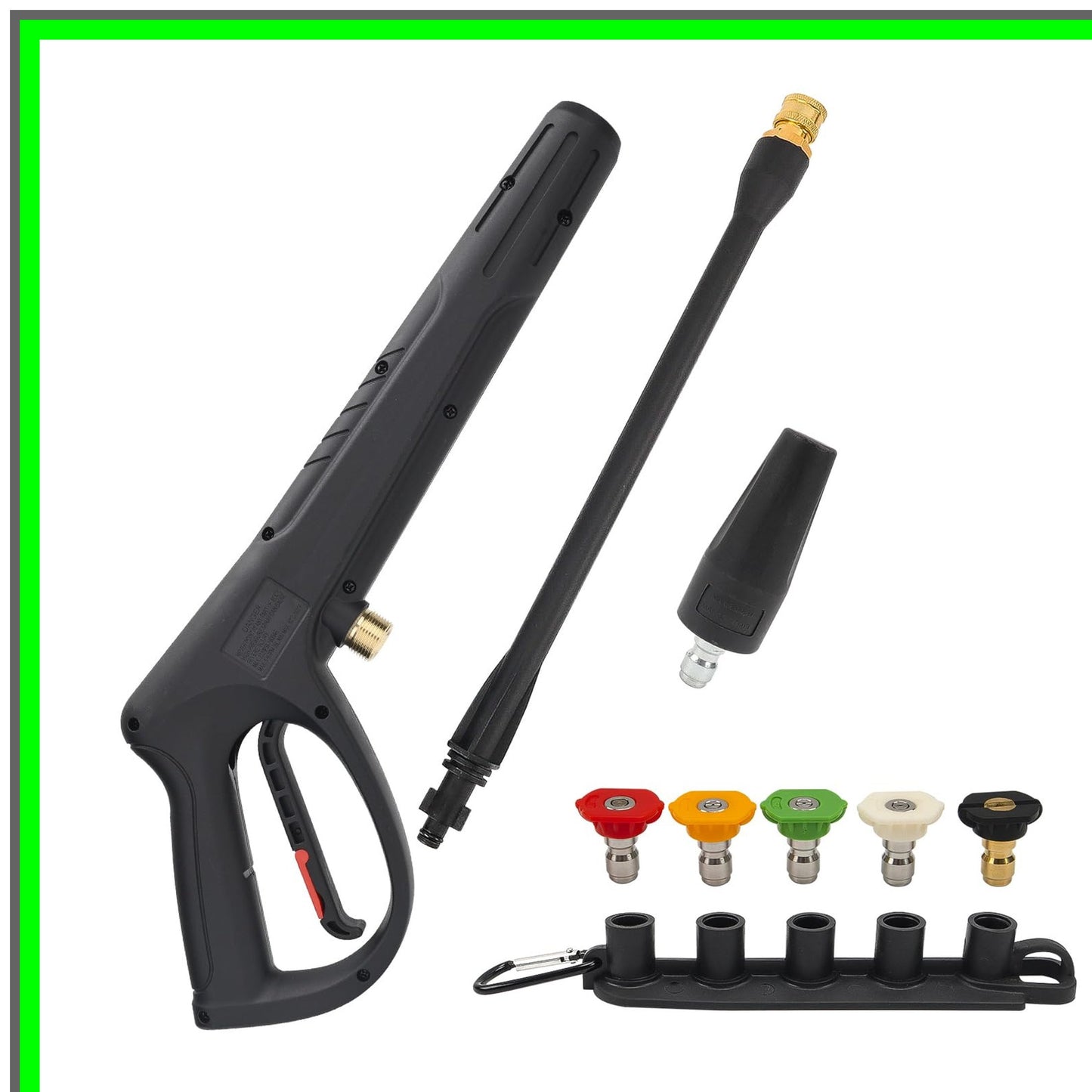 Bear Force Pro Spray Gun with Extension Wand and Turbo Nozzle for Pressure Washers