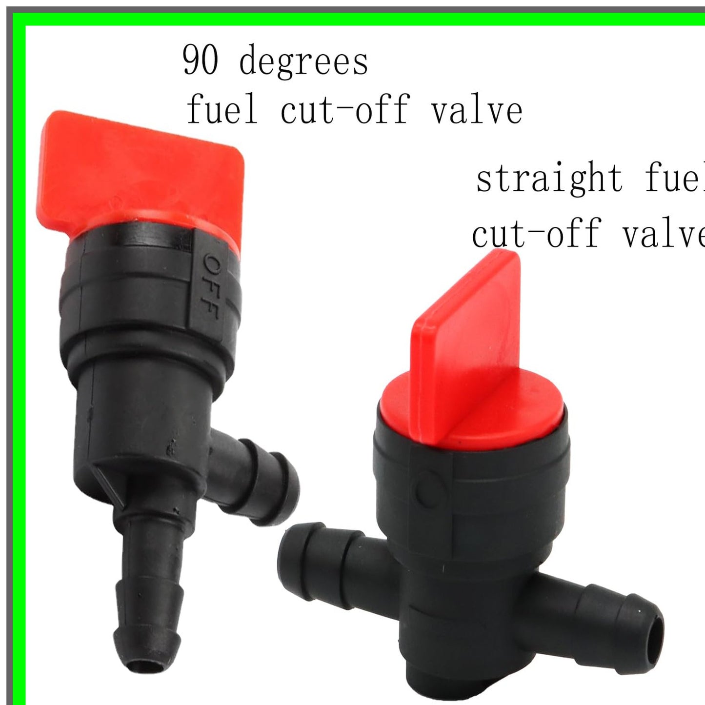 Right Angle Cut Off Valve for Briggs Stratton Gas Engines with Clamps