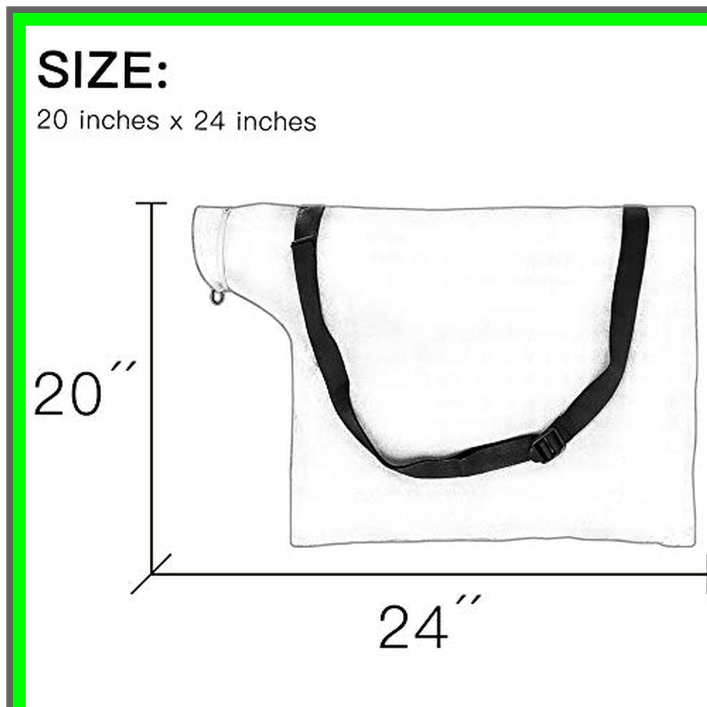 Effortless Leaf Blower Vacuum Bag with Zippered Bottom for Easy Disposal