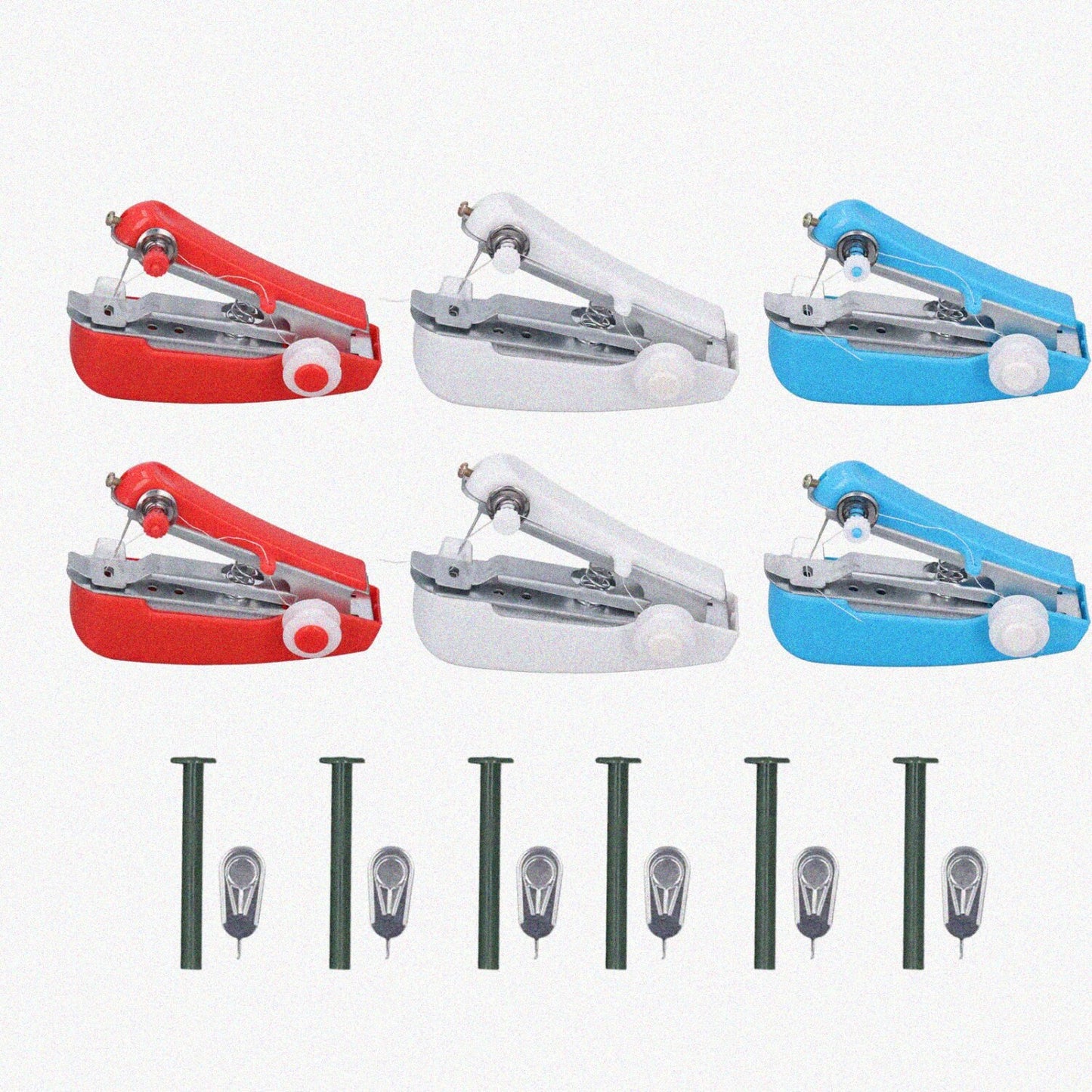 6-Pack Handheld Sewing Machines, Colorful, Portable