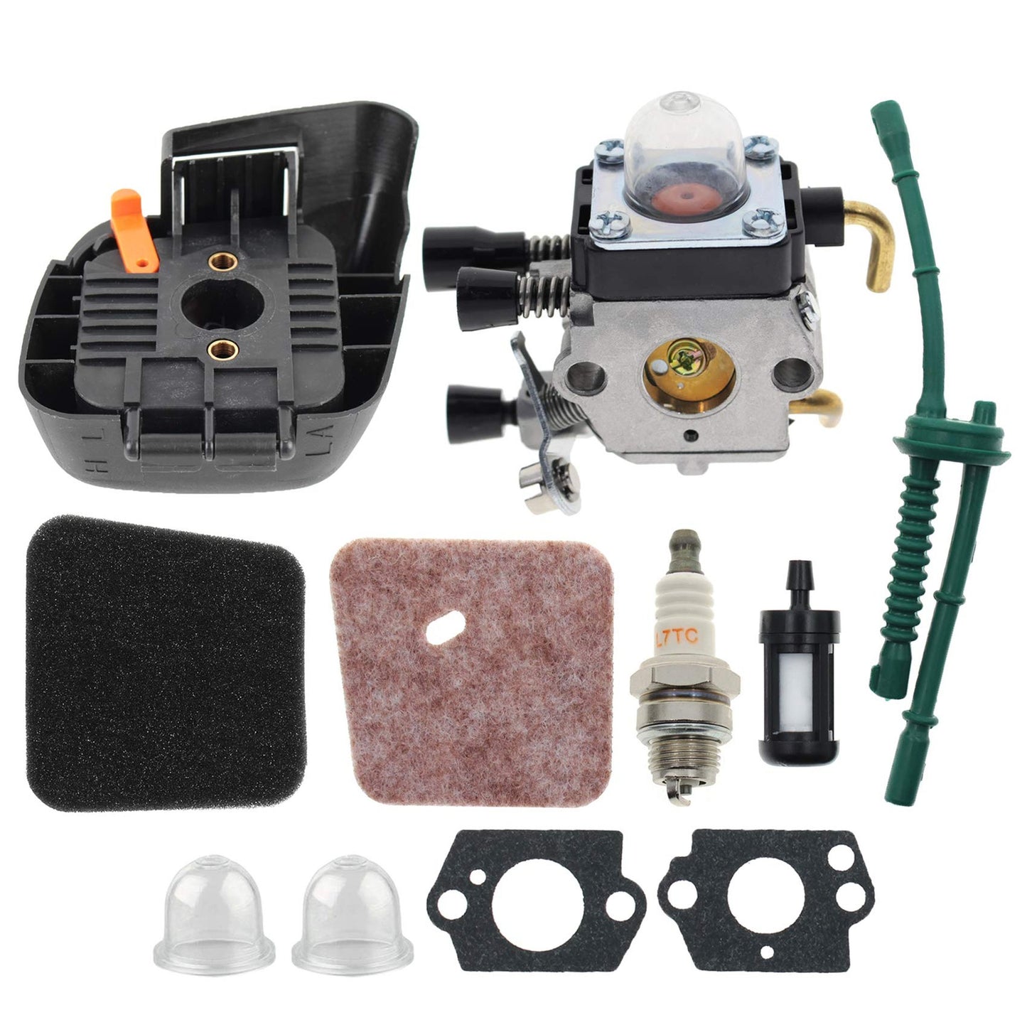 Carburetor Kit for Stihl String Trimmers with Air Filter and Fuel Line