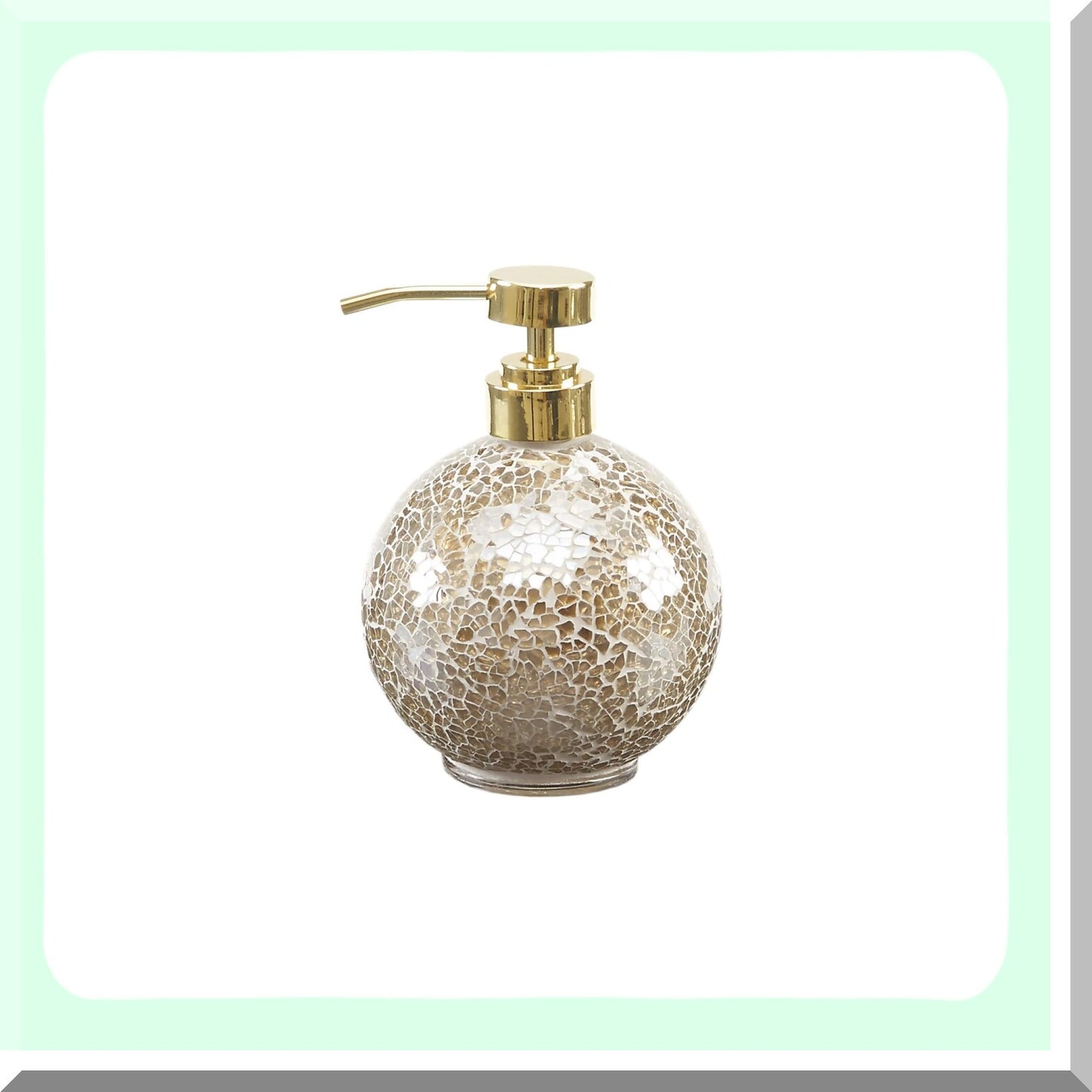 Mosaic 4-Piece Bathroom Accessory Set Gold