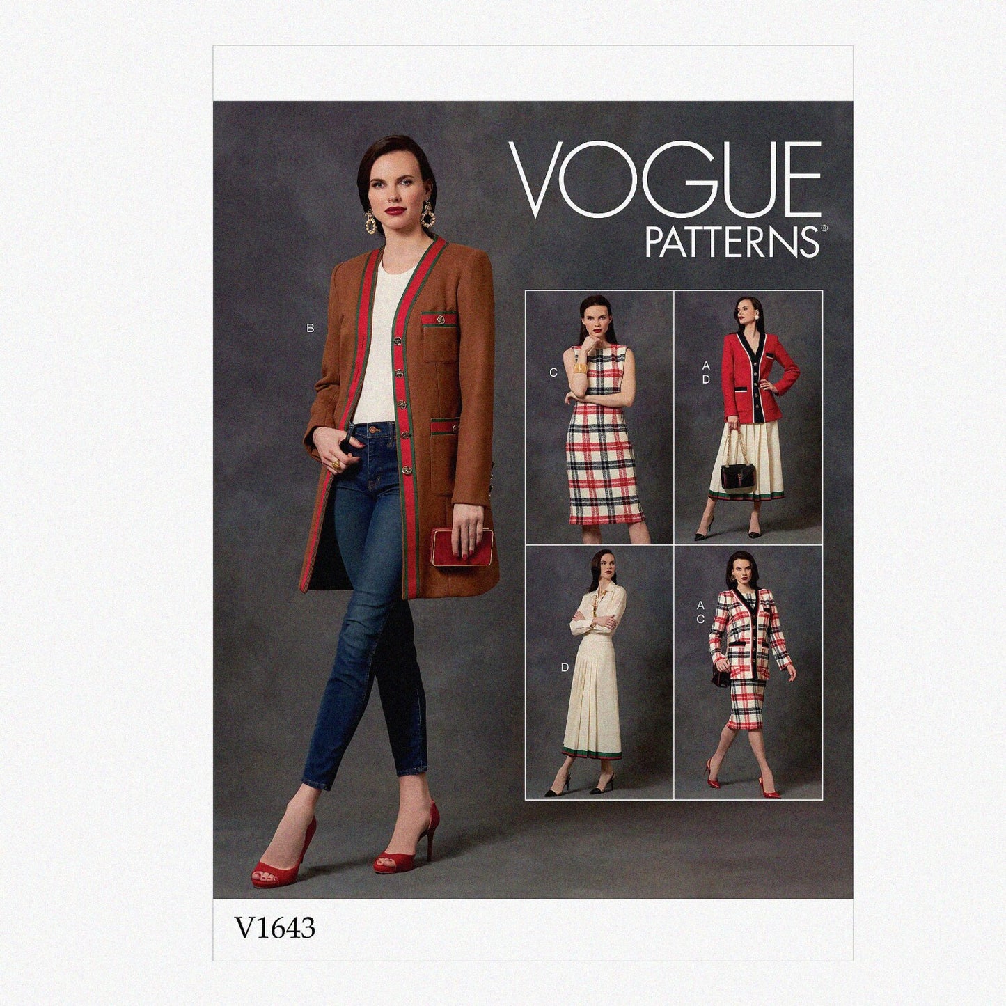 Women's Sewing Pattern Set for Jacket Dress Skirt