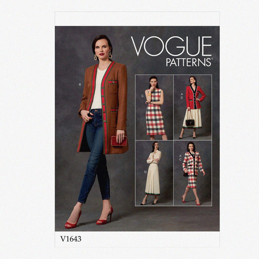 Women's Sewing Pattern Set for Jacket Dress Skirt