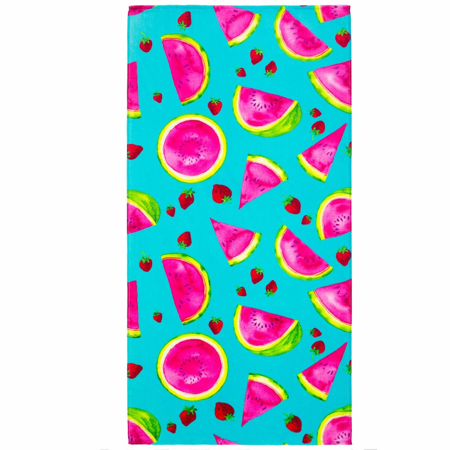 Watermelons and Strawberries Beach Towel 30 x 60 inch