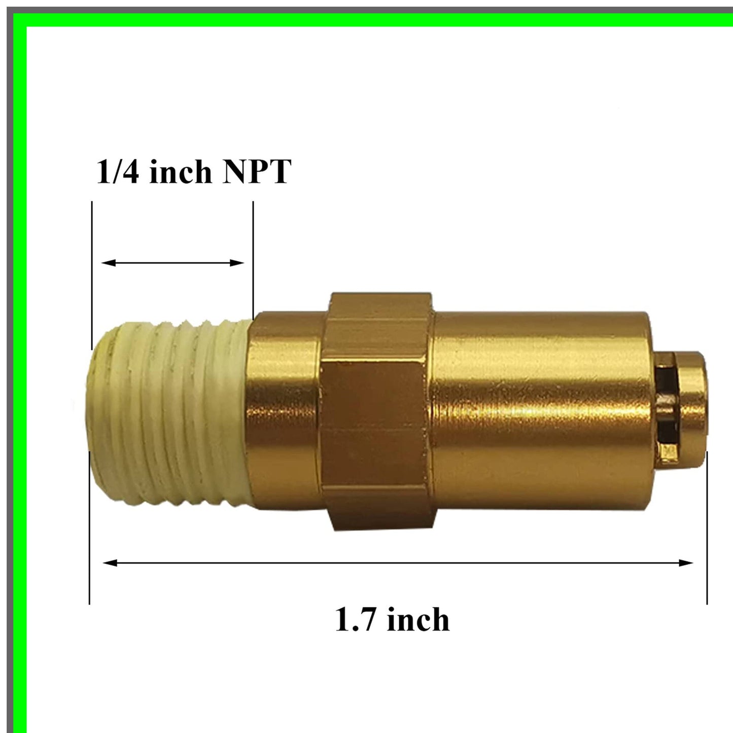 Thermal Relief Valve for Gas Pressure Washer Pumps 1/4 Inch NPT