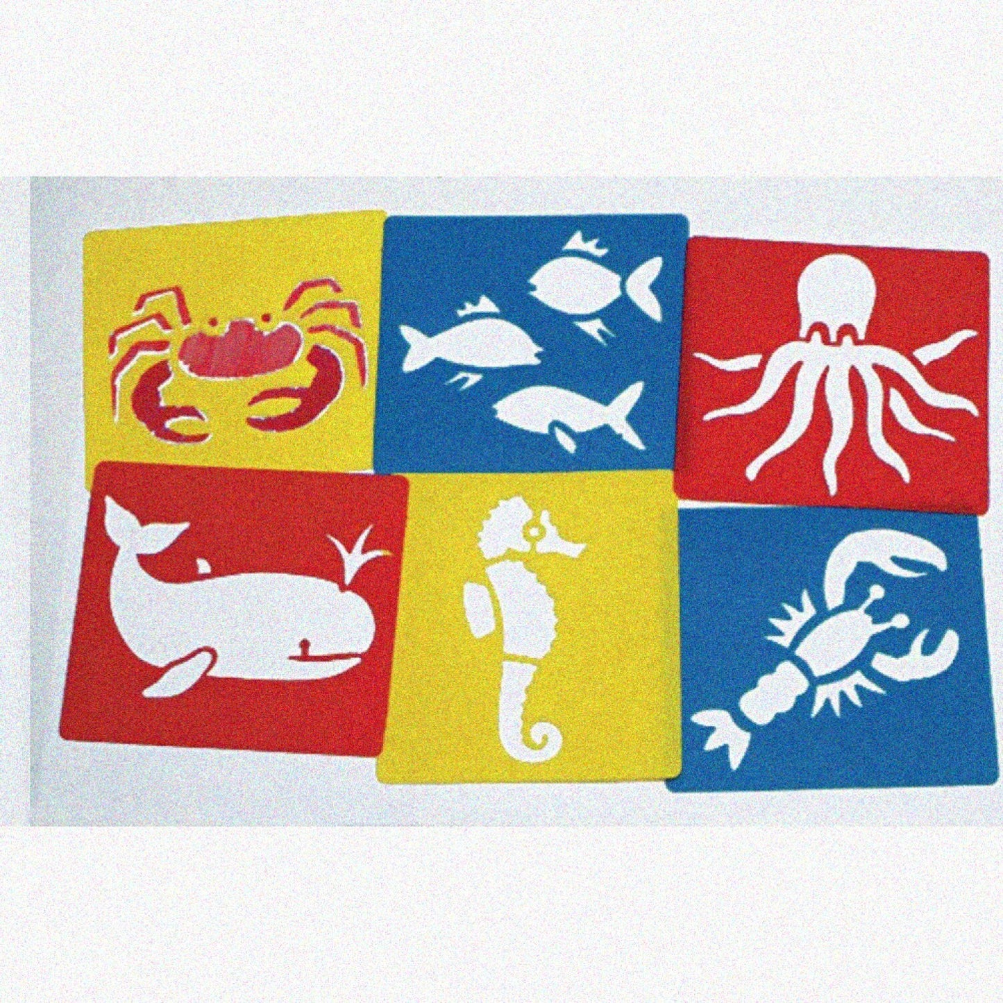 Sea Life Washable Plastic Play Set of 6