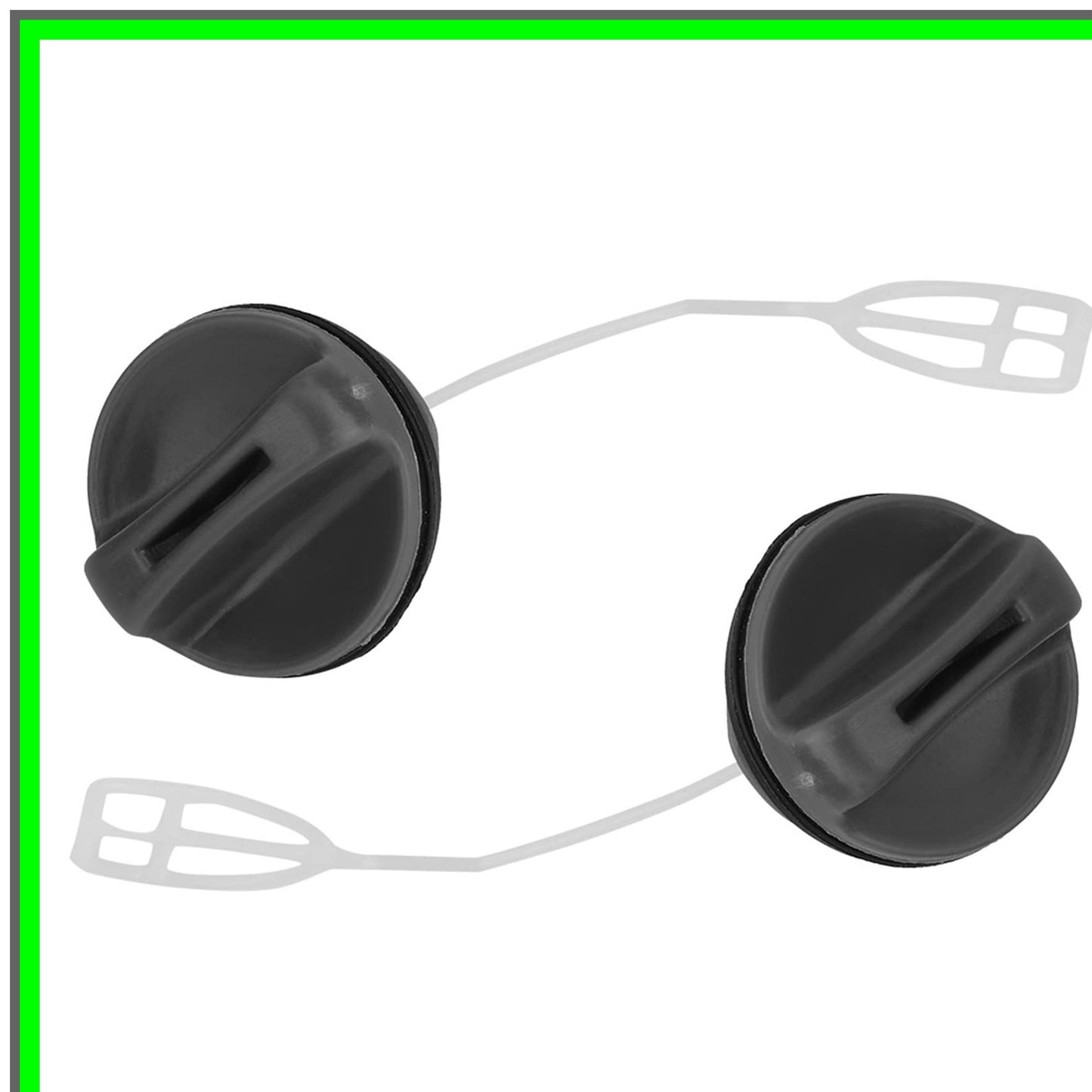 Chain Saw Gas Cap Replacement for HUSQVARNA 340-371, 2-Pack Black