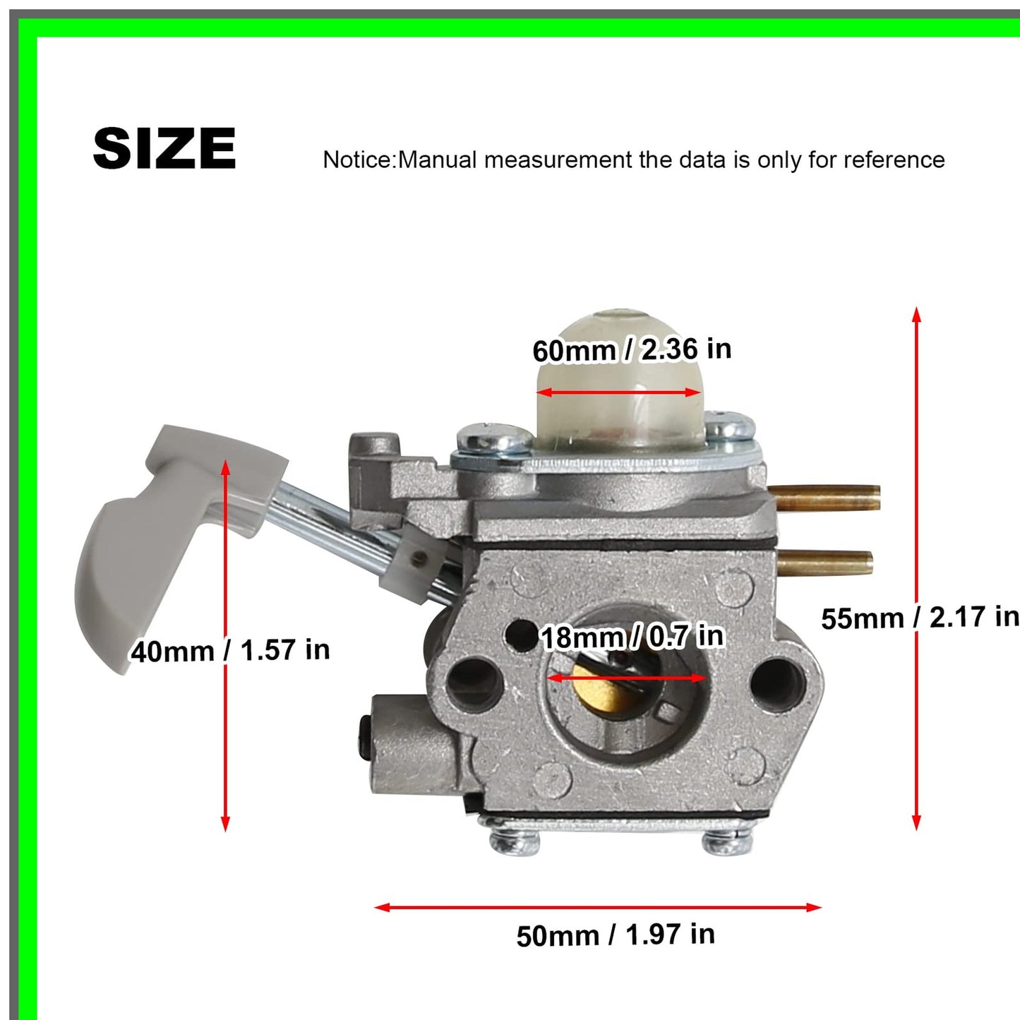 Carburetor Replacement Kit for Homelite UT09526 26B Leaf Blower with Tool