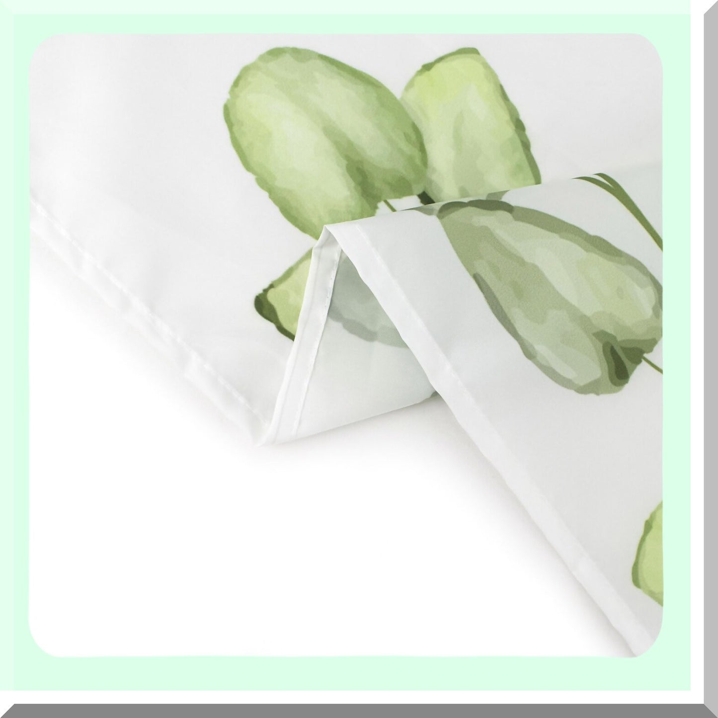 Sage Green Plant Shower Curtain 60x72 inch