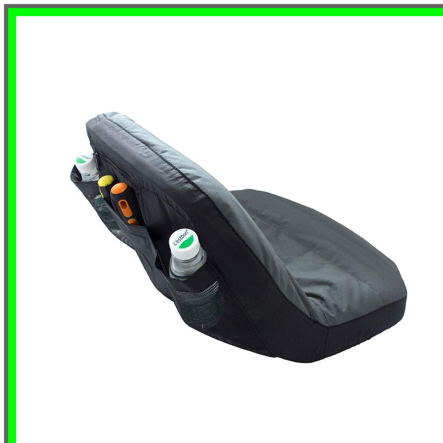 Weatherproof Riding Lawn Mower Seat Cover for Medium Size, Black