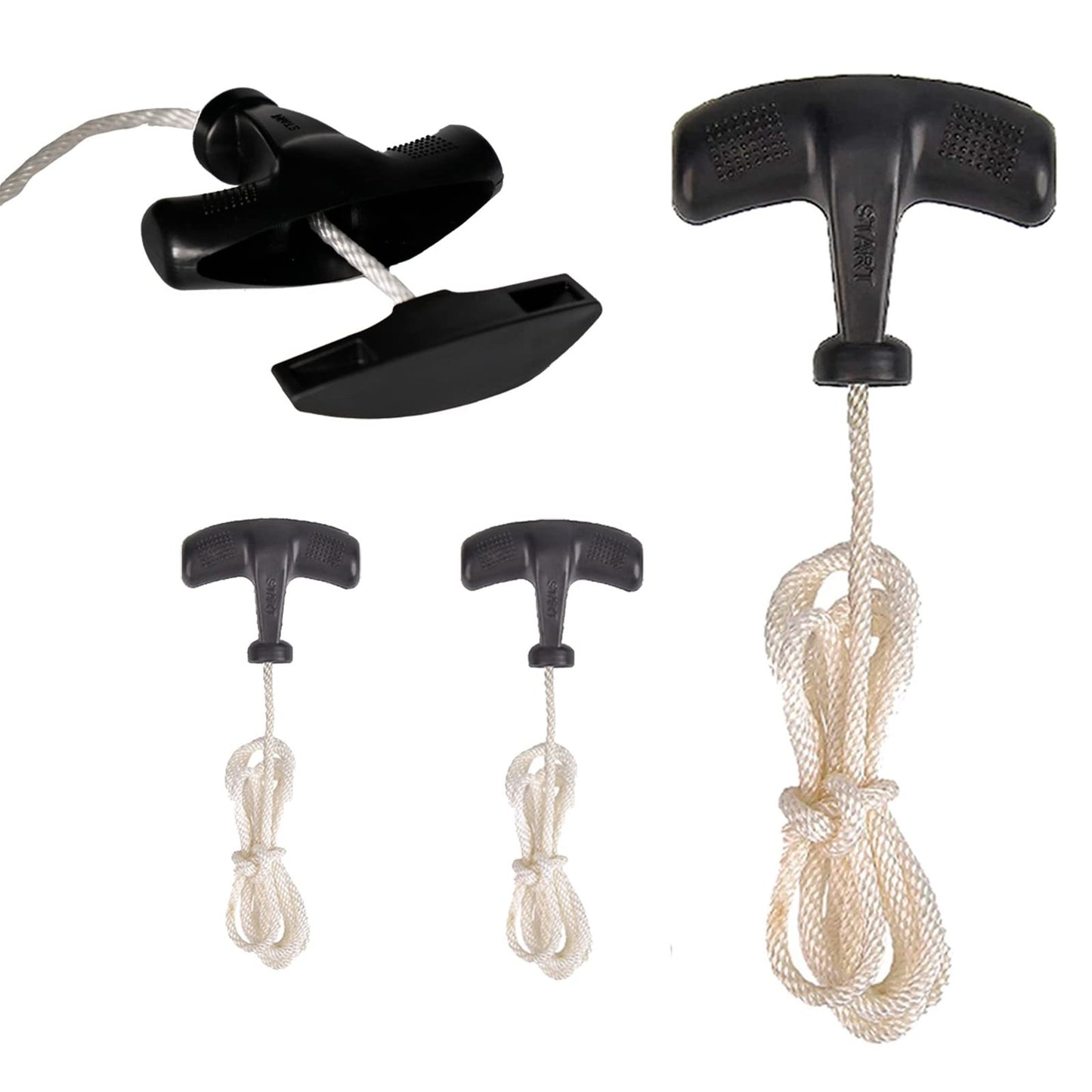 Pull Cord Starter Rope Set with Recoil Handle for 196cc Engines and Mini Bikes