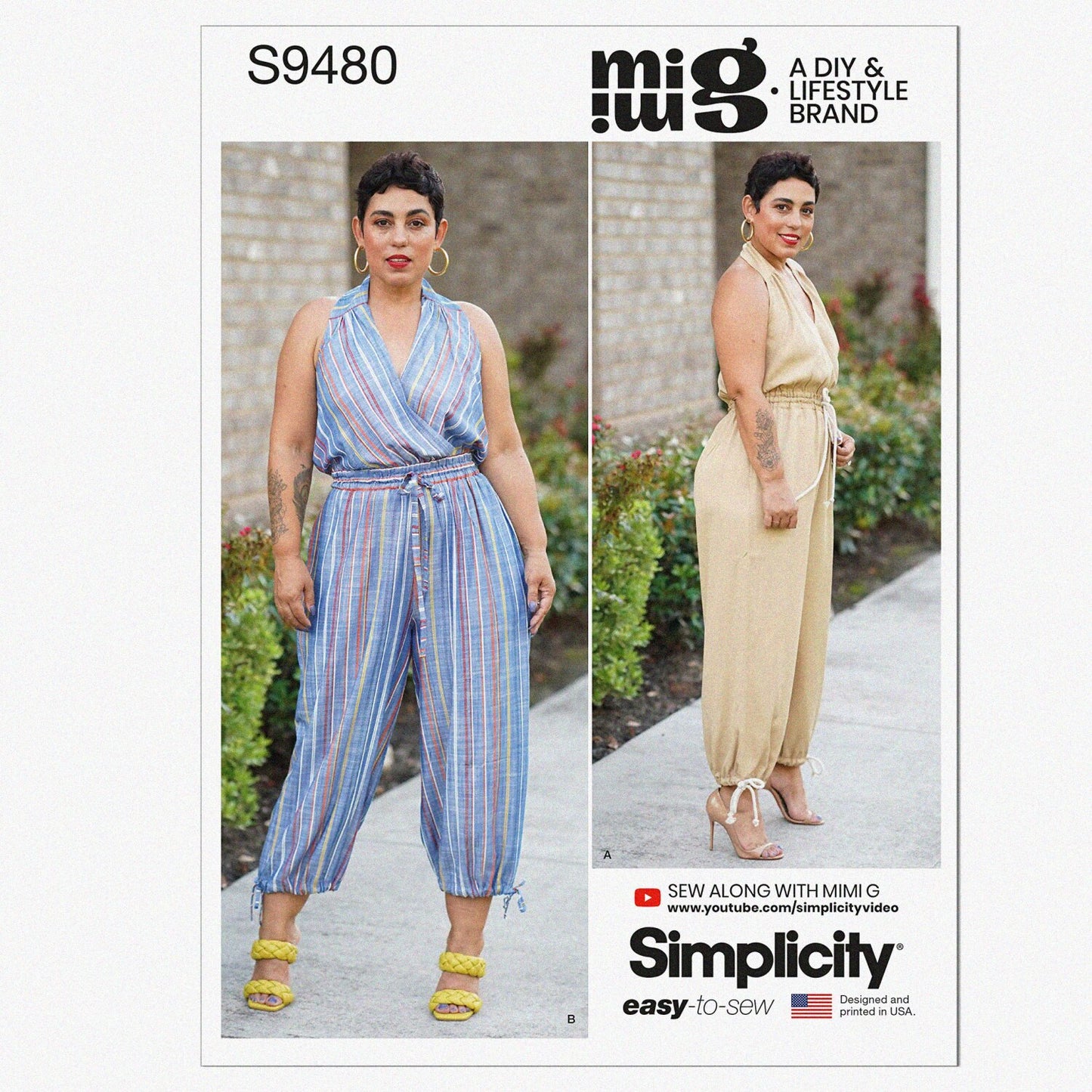 Misses' Jumpsuit Sewing Pattern Kit, Multicolor, Sizes 6-14
