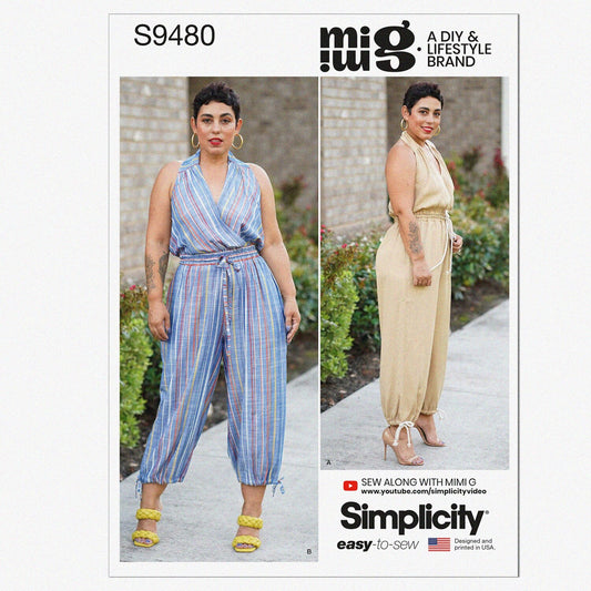 Misses' Jumpsuit Sewing Pattern Kit, Sizes 6-14
