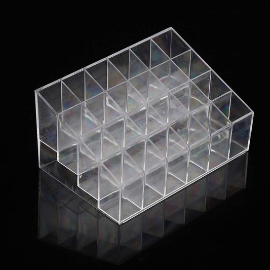 24 Grids Plastic Lipstick and Makeup Organizer Box