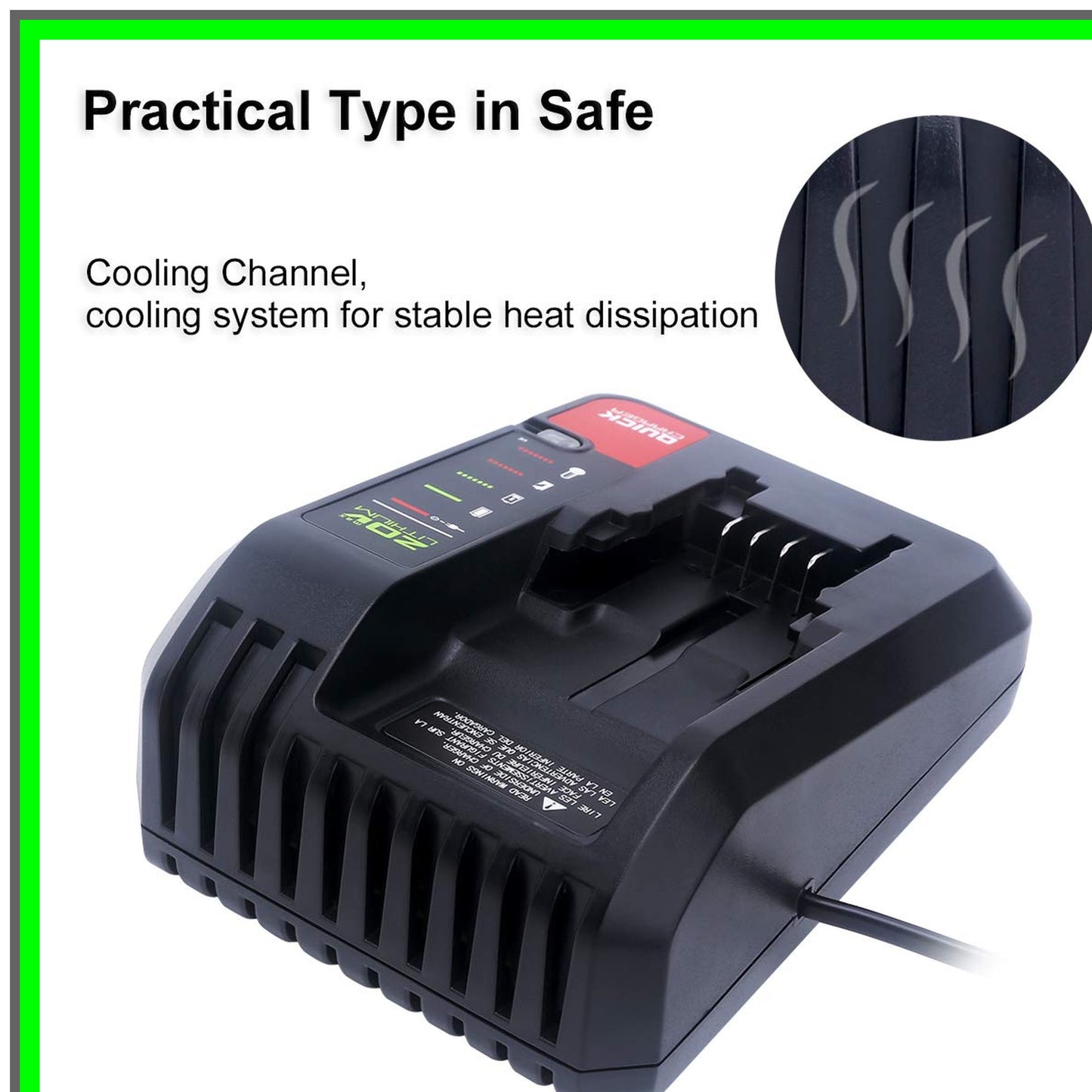 20V MAX Lithium Battery Charger for Black & Decker and Porter Cable