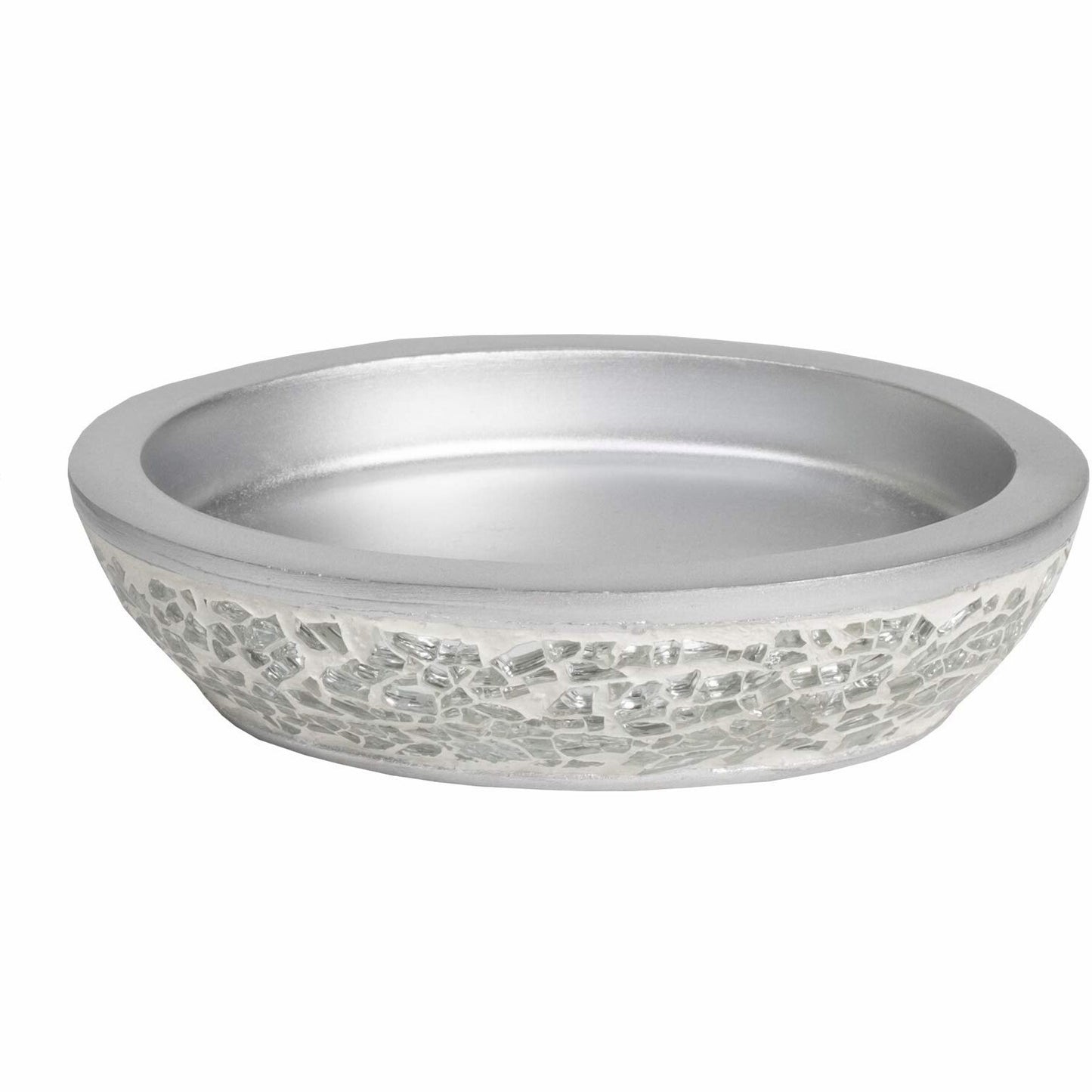 Bathroom Accessories Set with Soap Dish in Silver Finish