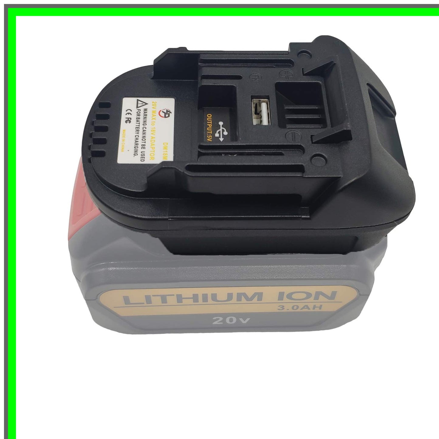 20V to 18V Battery Adapter for Makita Lithium BL1830 BL1840 BL1850