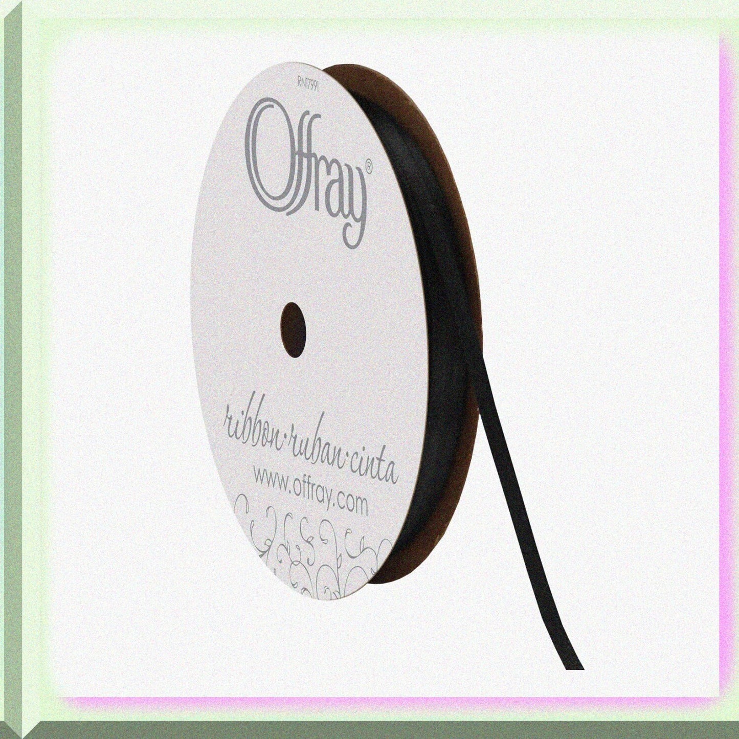 1/8" Black Double Face Ribbon 30 Yards