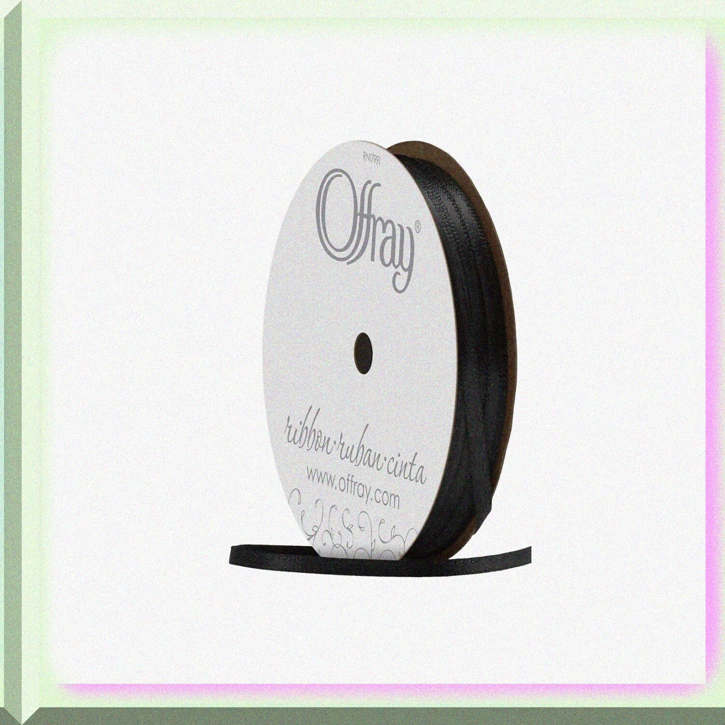 1/8" Black Double Face Ribbon 30 Yards