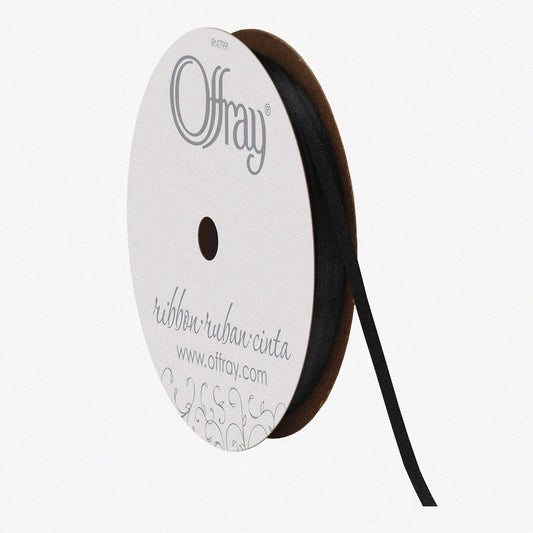 1/8" Black Double Face Ribbon 30 Yards