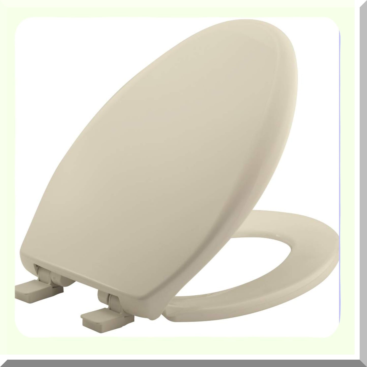 1200E4B 006 Elongated Plastic Toilet Seat Bone