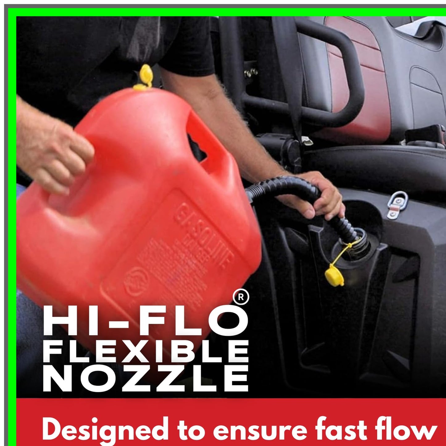 Multi-Use Gas Can Spout Replacement with Flexible Nozzle and Extension