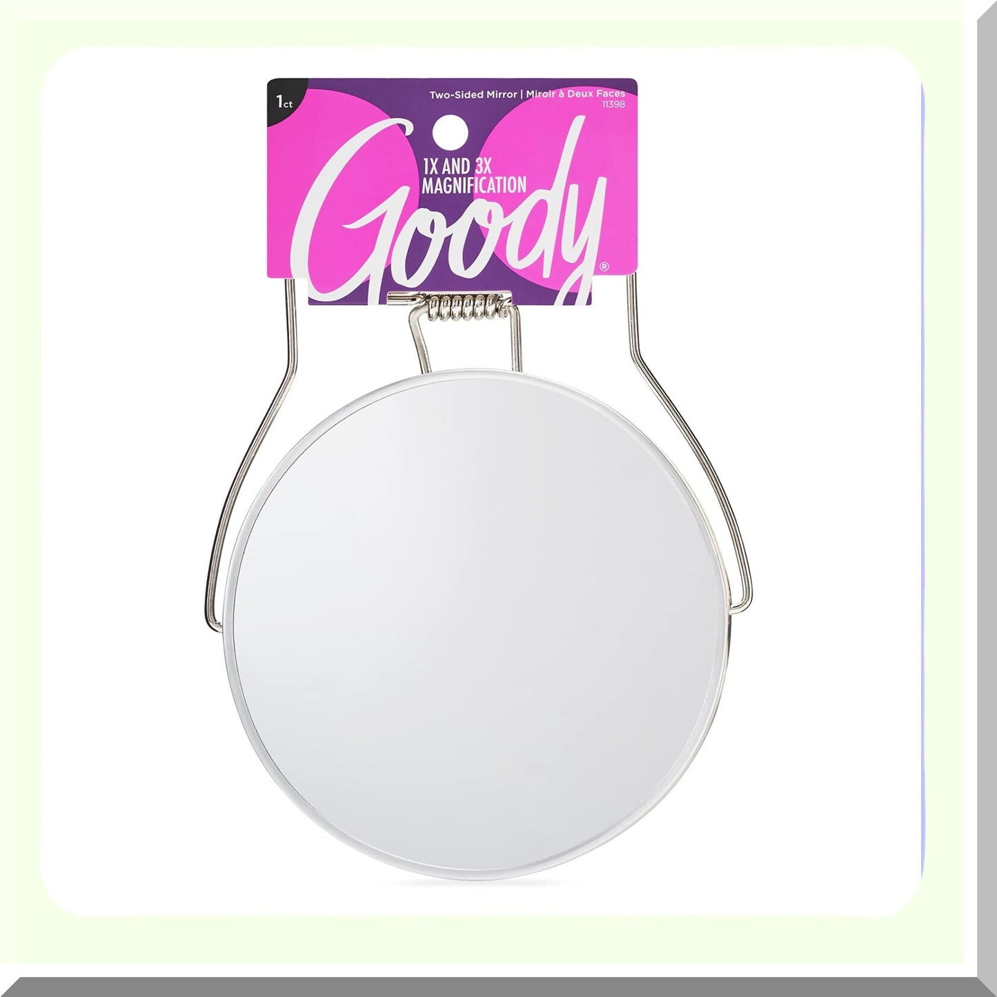 Two-Sided Makeup Mirror with Stand 1X/3X Magnification
