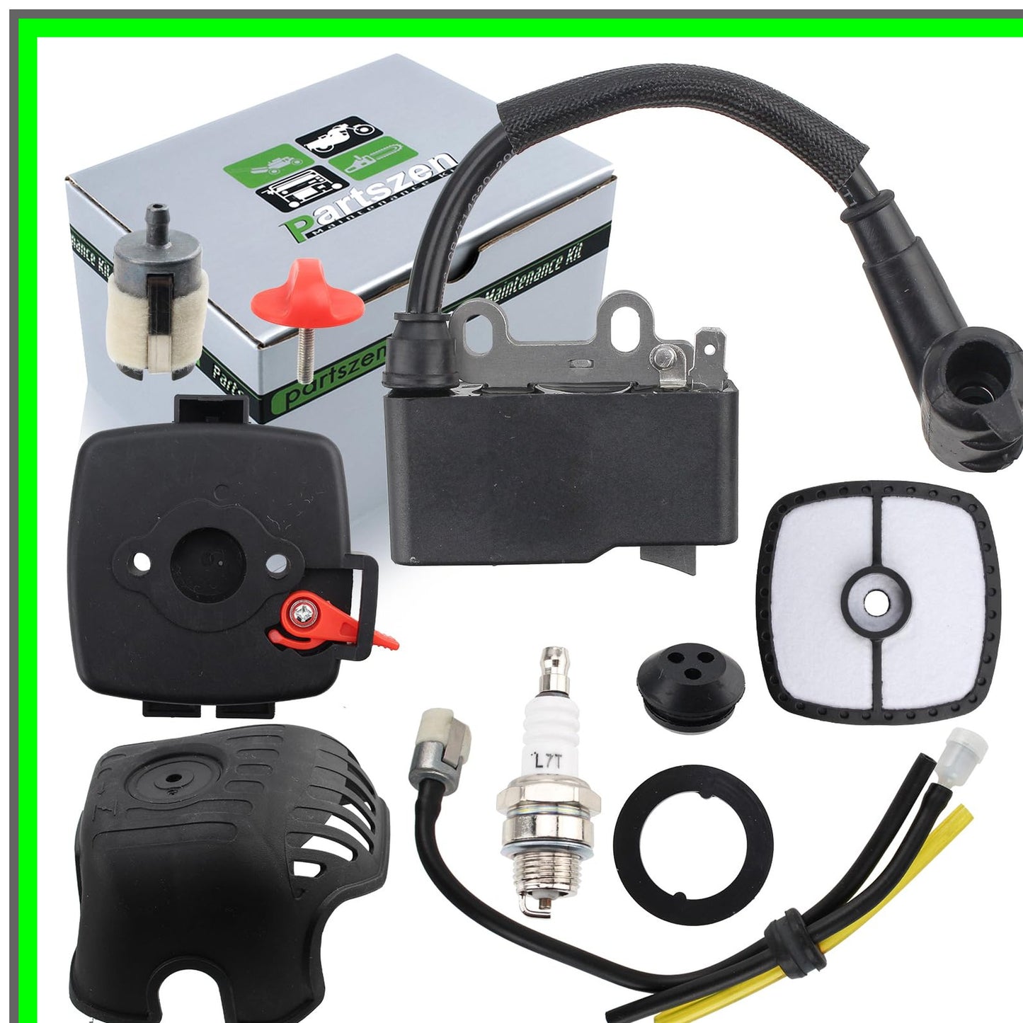 Ignition Coil and Air Filter Cleaner Case for SRM225 GT225 Hedge Trimmer