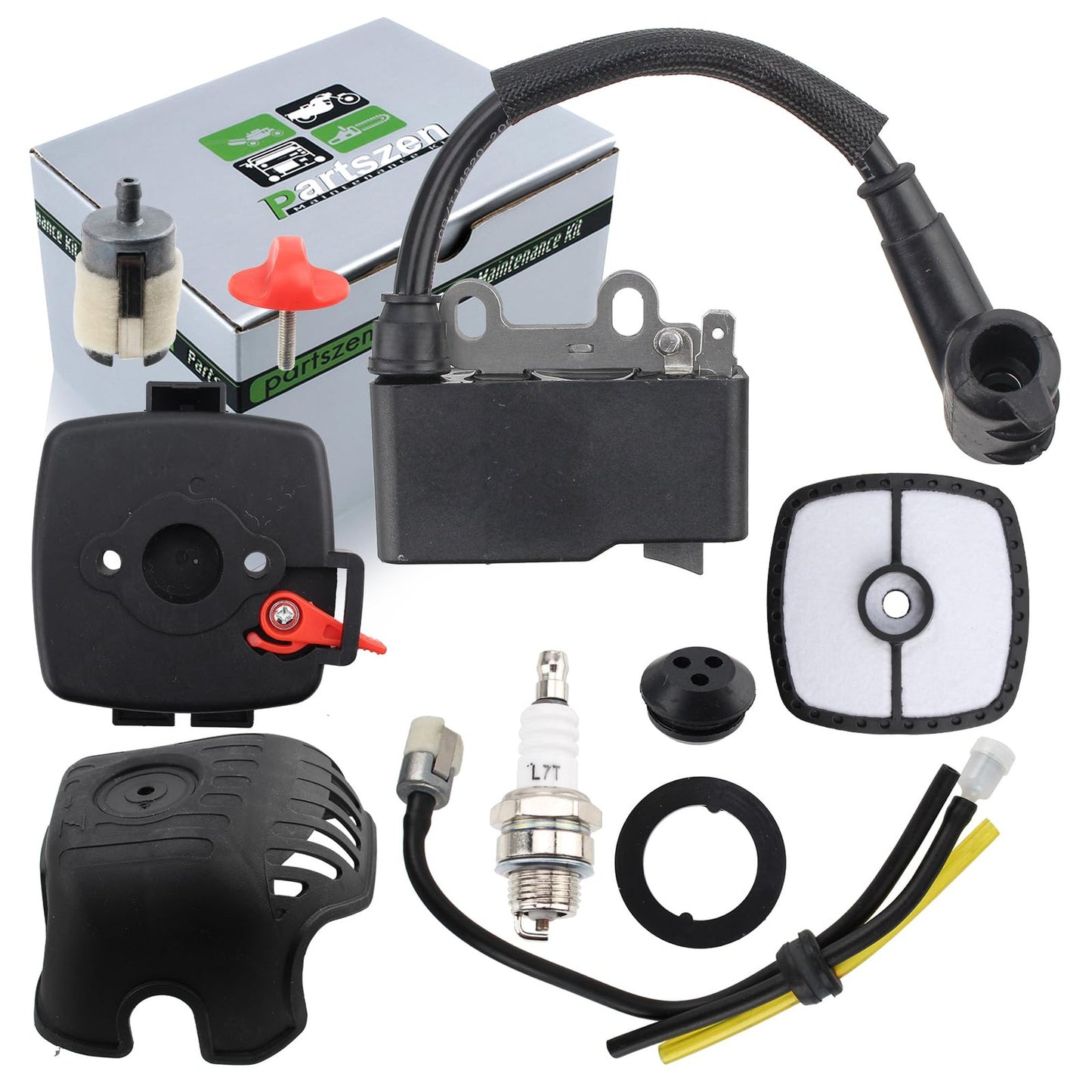 Ignition Coil and Air Filter Cleaner Case for SRM225 GT225 Hedge Trimmer