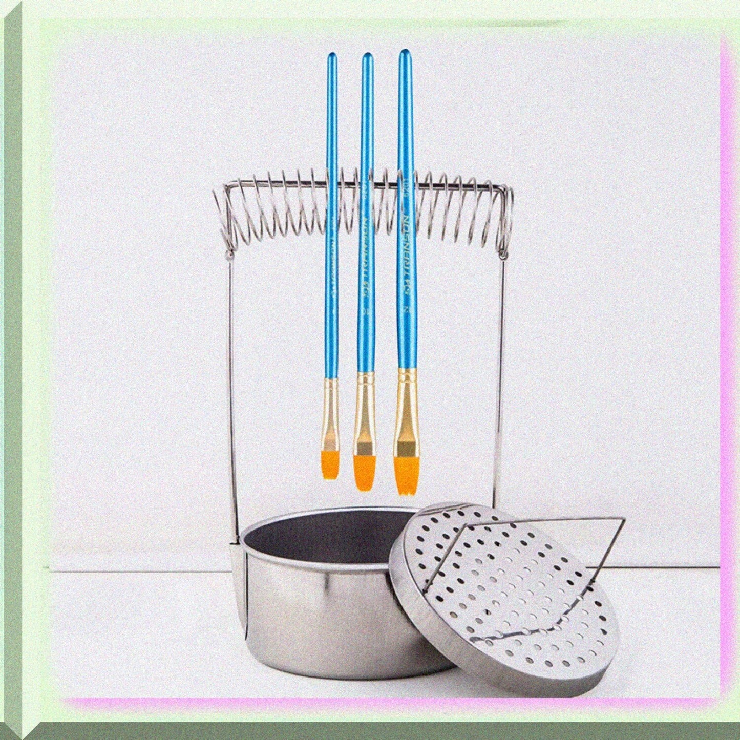 Paint Brush Cleaner with Wash Tank and Drying Rack