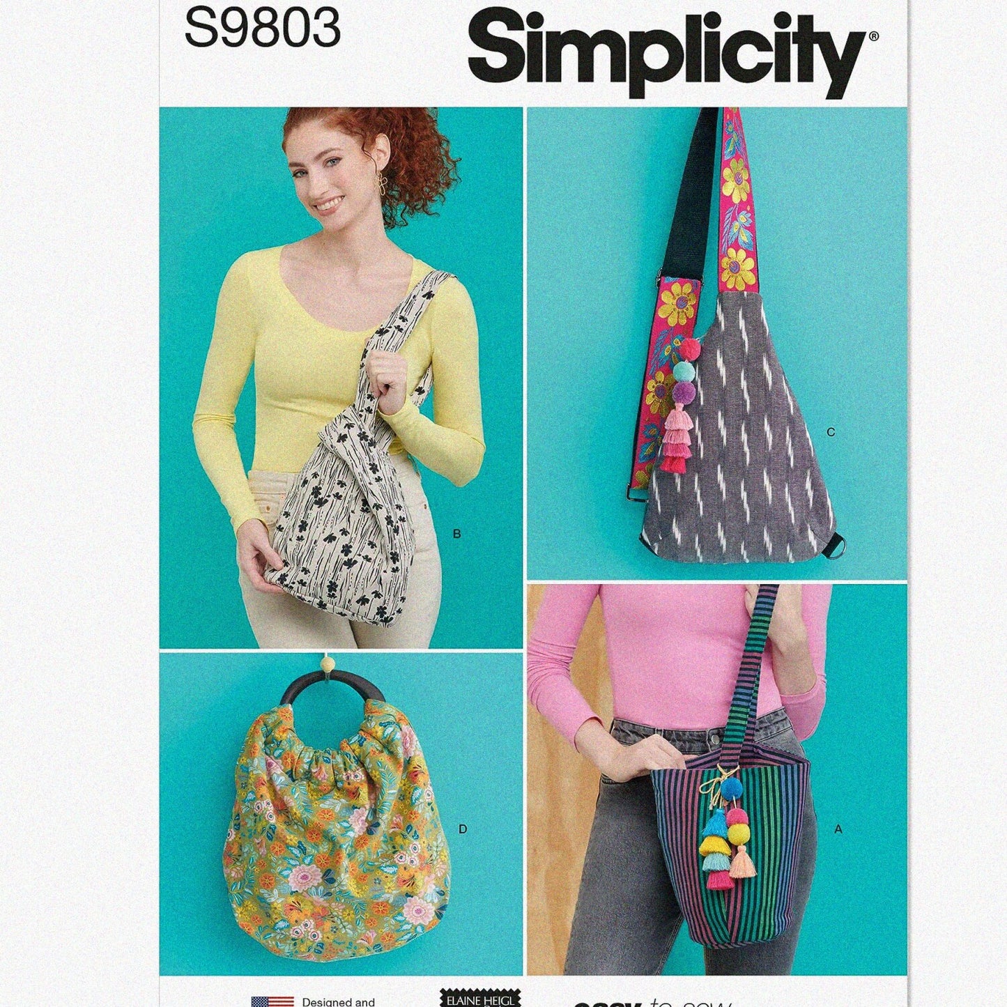 Four Styles Bag Sewing Pattern Kit in Multicolor