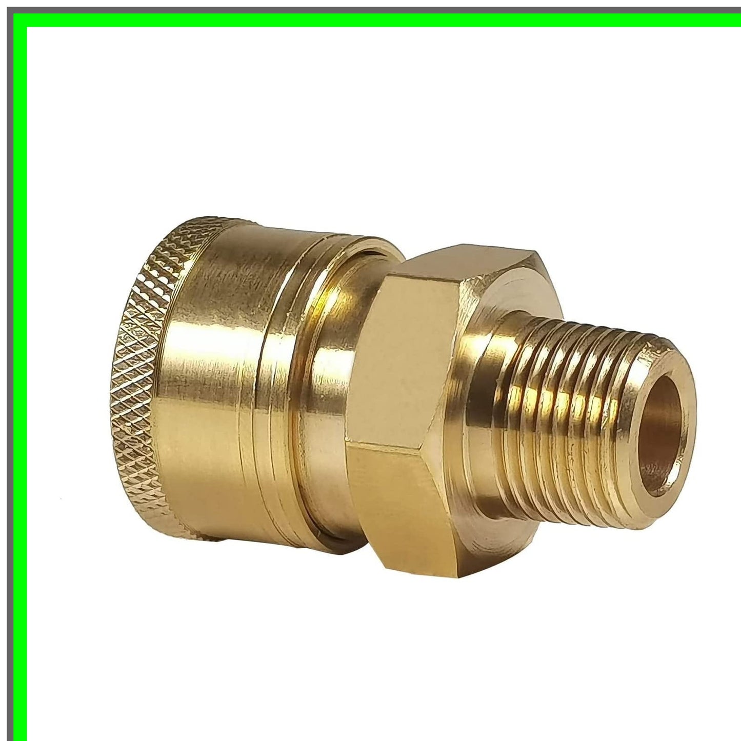 Quick Connect Pressure Washer Adapter for 3/8'' Hose and Gun, 5000 PSI