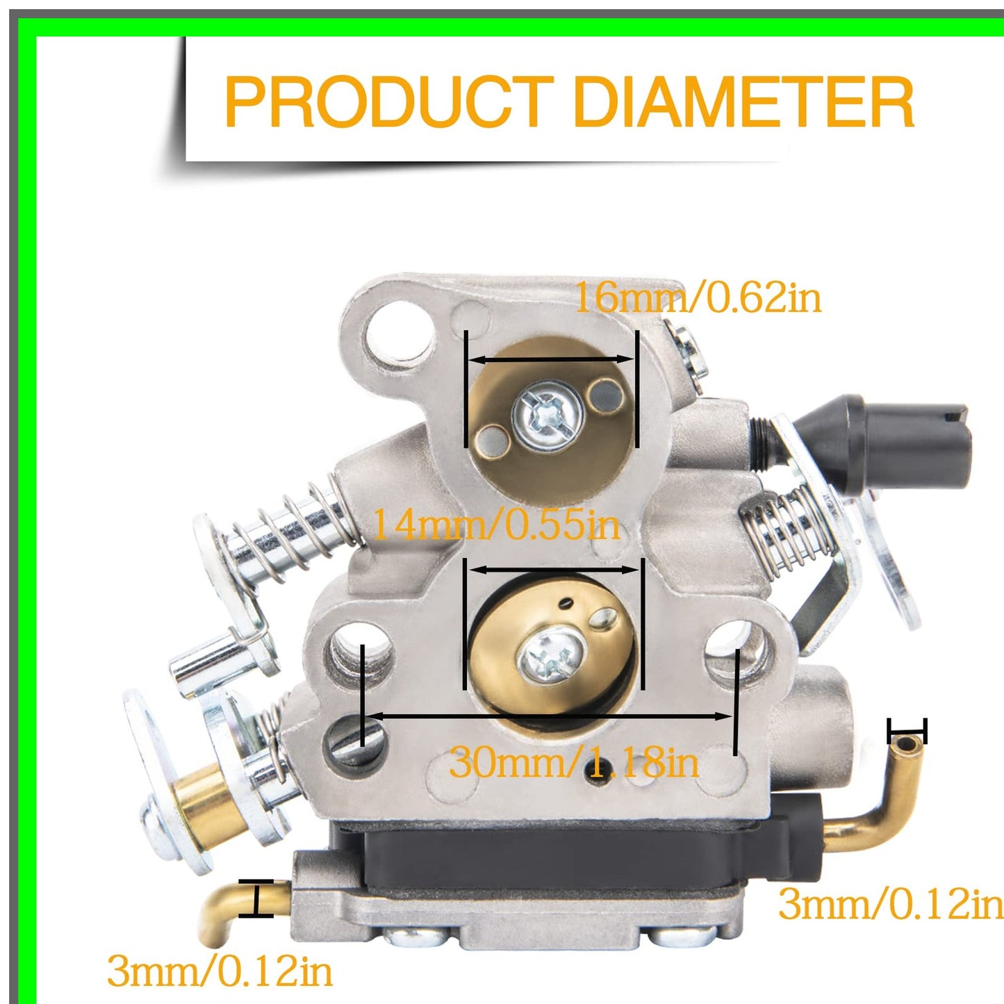Husqvarna Chainsaw Carburetor Replacement Kit for Zama C1T-W33C Models