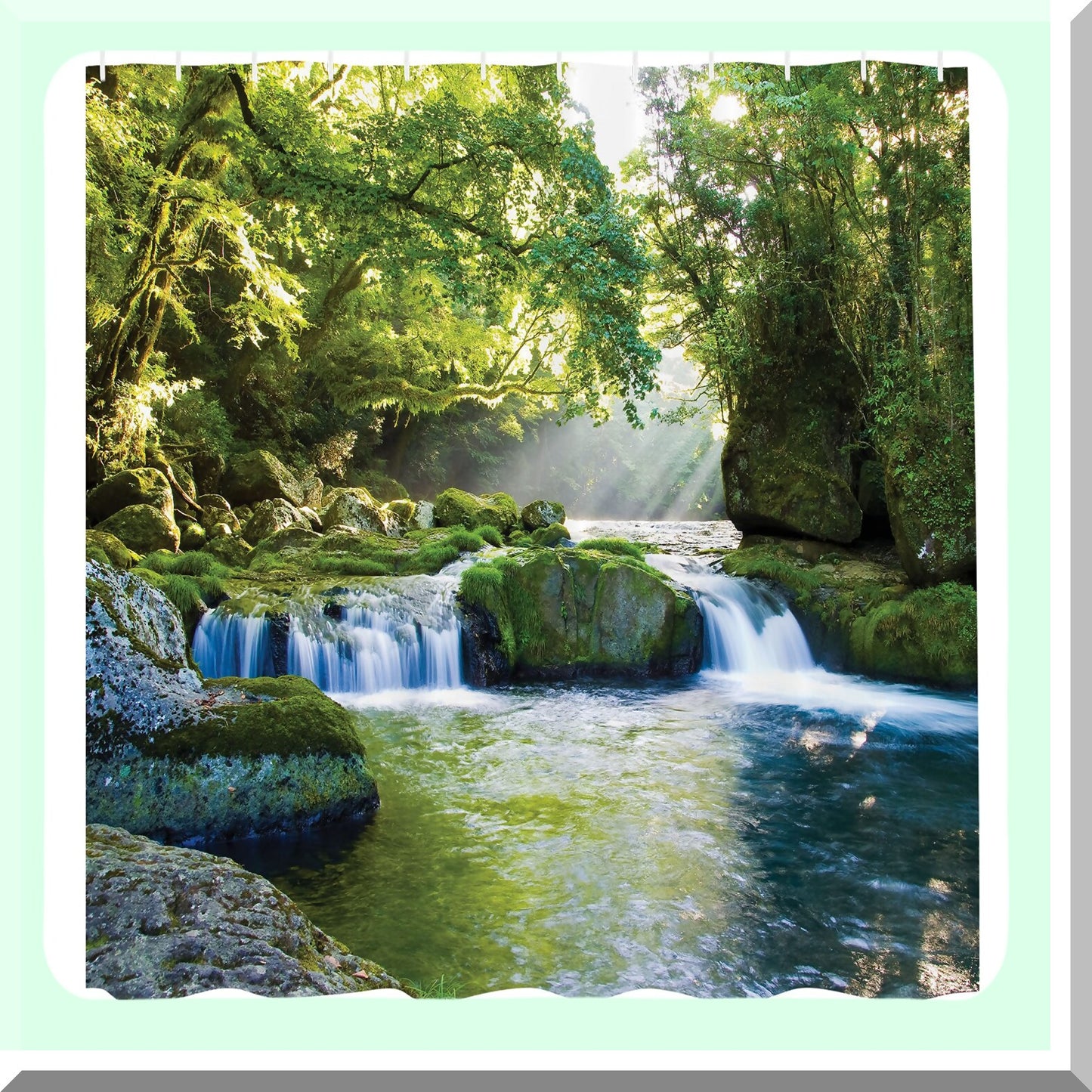Rainforest Foliage Jungle Shower Curtain 69x84 inches
