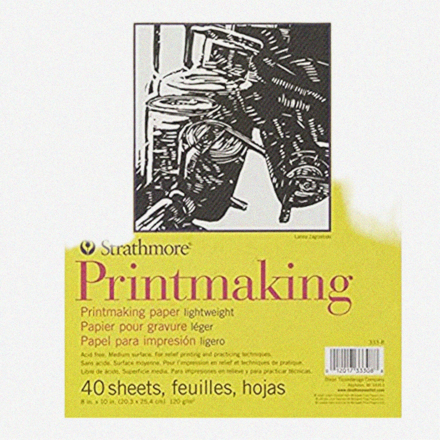 PrintPro ArtPad 8x10 Printmaking Paper 40 Sheets