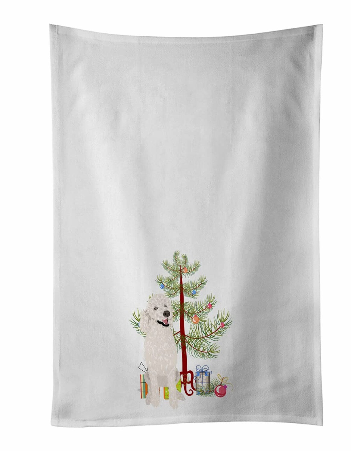 White Kitchen Towel Set of 2 19x25